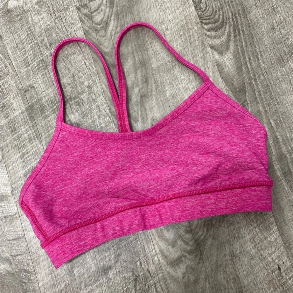 ❌SOLD❌Lululemon Flow Y Bra jeweled magenta 4 - Picture 5 of 7